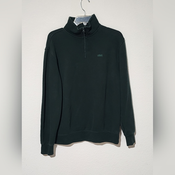 Vans Sweaters - 🎊Vans Comfy Cush Sweat Women's Forest Green Quater Zip-Up Sweater Size Small🎊